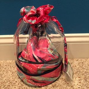 Lilly Pulitzer 3 piece cosmetic cases